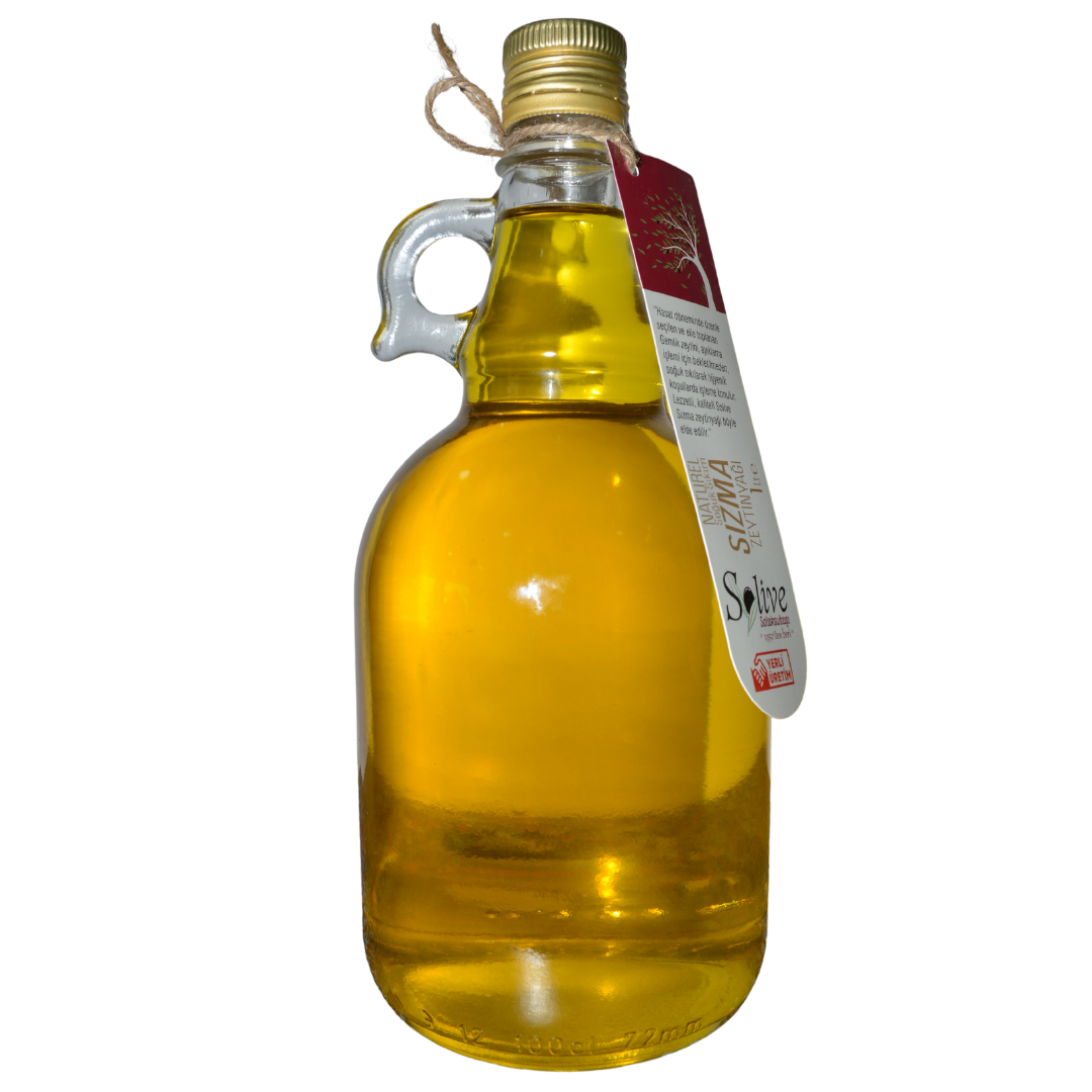 Solive Soğuk Sıkım Sızma Zeytinyağı 1 Litre Galon Şişede