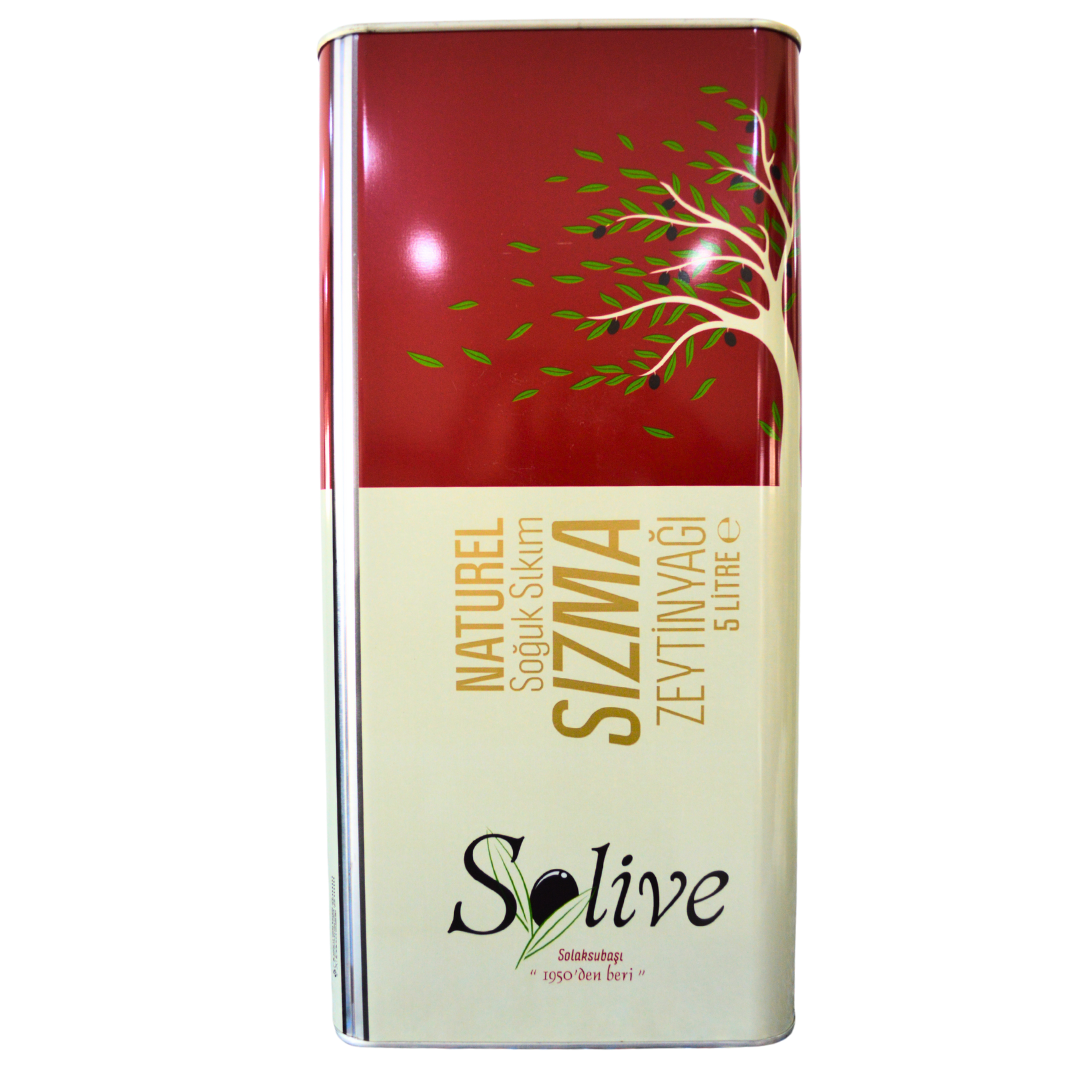 Solive Soğuk Sıkım Sızma Zeytinyağı 5 Lt