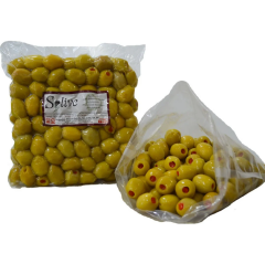 Biberli Yeşil Zeytin 1Kg