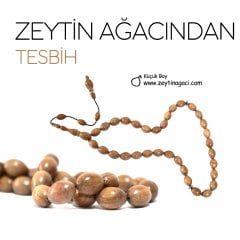 Zeytin Ağacından El Yapımı Küçük Boy Tesbih