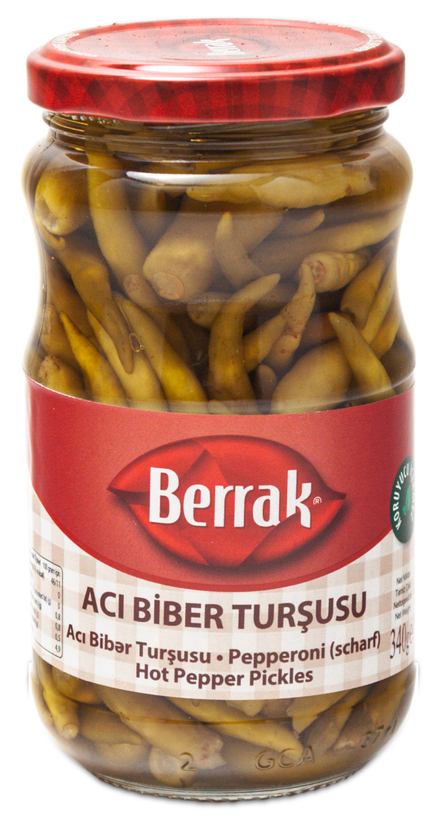 BERRAK ACI BİBER TURŞUSU 370ML