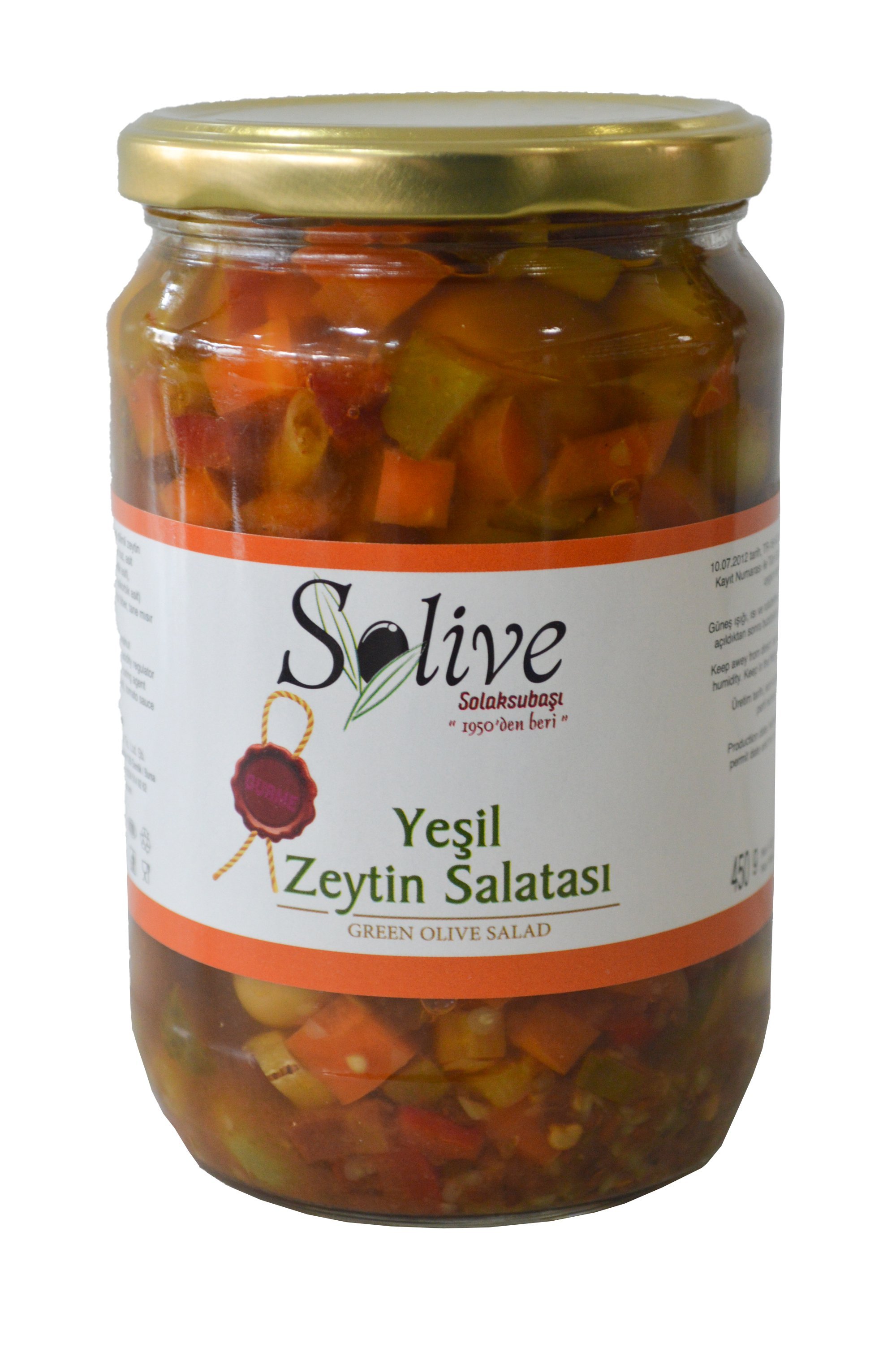 Yeşil Zeytin Salatası 450Gr