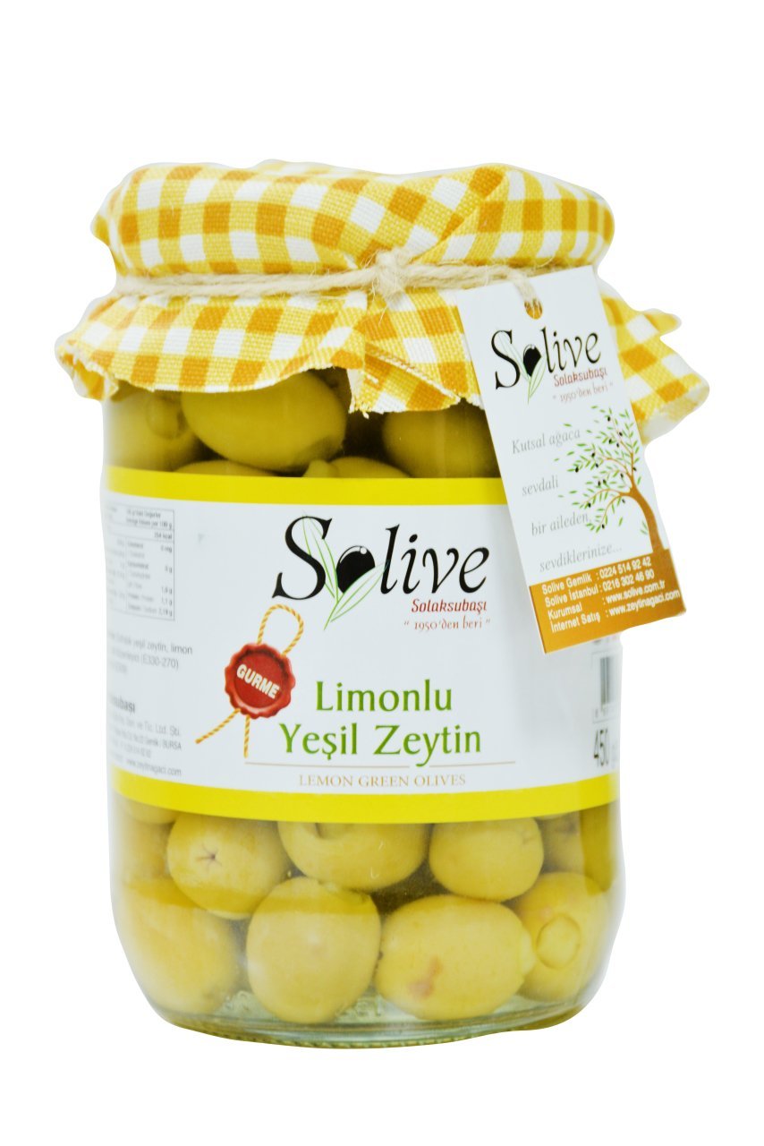 LİMONLU YEŞİL ZEYTİN 450GR