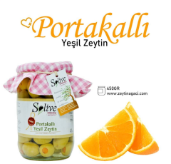 Portakallı Yeşil Zeytin 450Gr