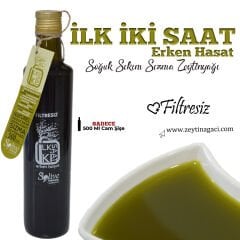 İlk 2 Saat Solive Soğuk Sıkım Erken Hasat Zeytinyağı 500ML FİLTRESİZ Dorica