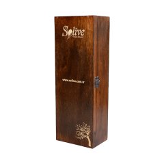 AHŞAP HEDİYELİK KUTU 500 ML ERKEN HASAT ZEYTİNYAĞI