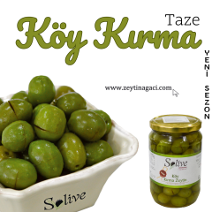 Gemlik Taze Köy Kırma Yeşil Zeytin 450Gr