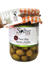 Gemlik Taze Köy Kırma Yeşil Zeytin 450Gr