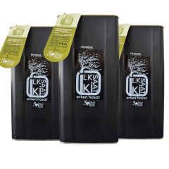 Üçlü İlk 2 Saat Solive Soğuk Sıkım Erken Hasat Zeytinyağı 5 Litre FİLTRESİZ