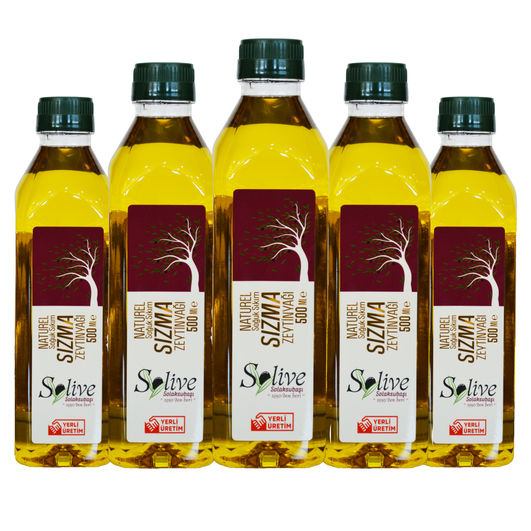Beşli Solive Soğuk Sıkım Sızma Zeytinyağı 500Ml Pet