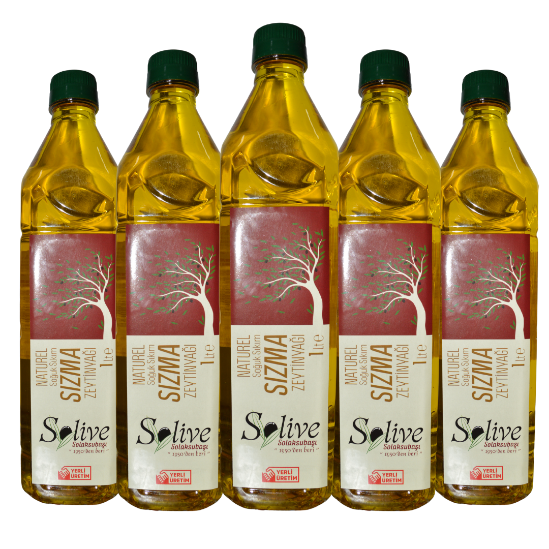 Beşli Solive Soğuk Sıkım Sızma Zeytinyağı 1LT Pet