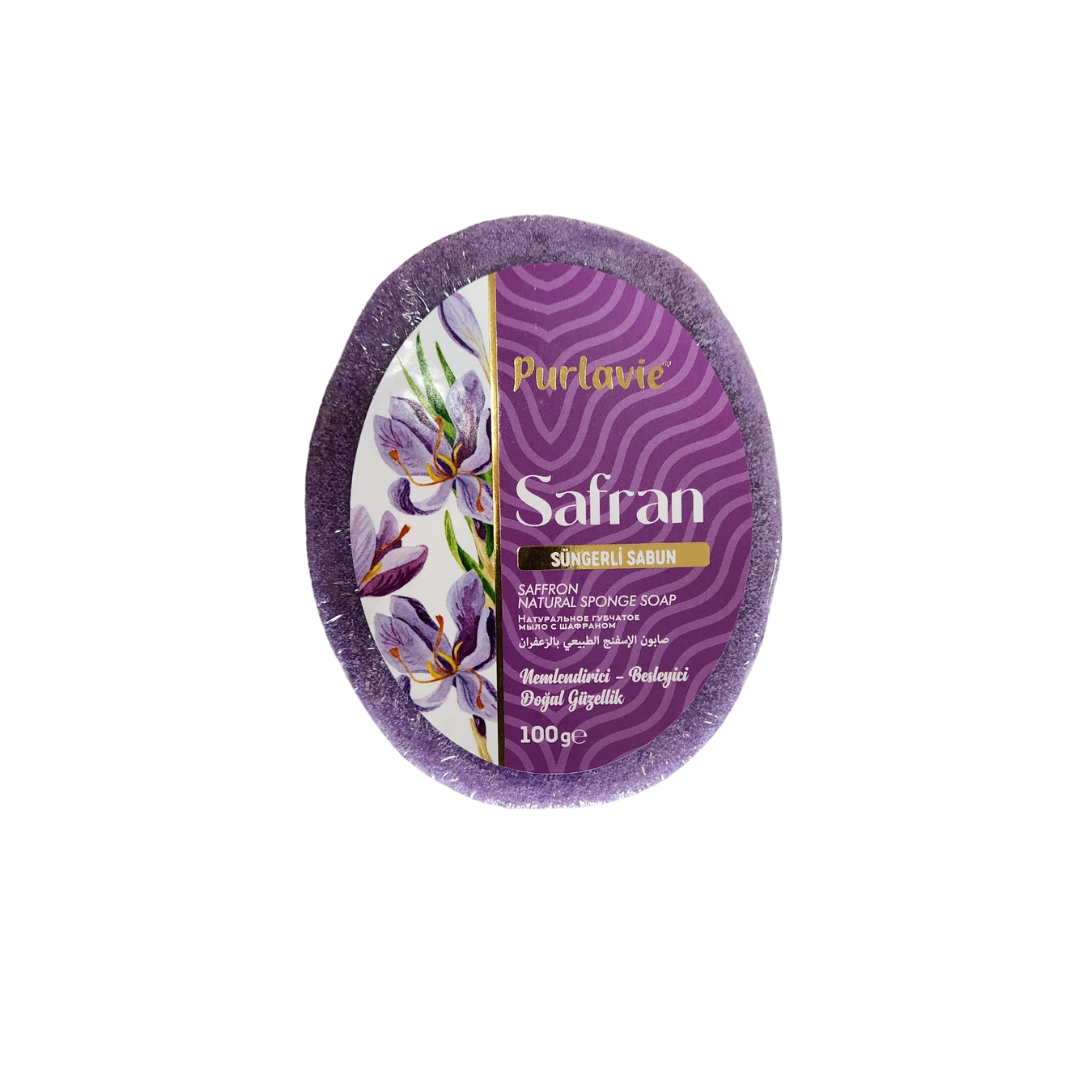 PURLAVIE SAFRAN DOĞAL SÜNGERLİ SABUN