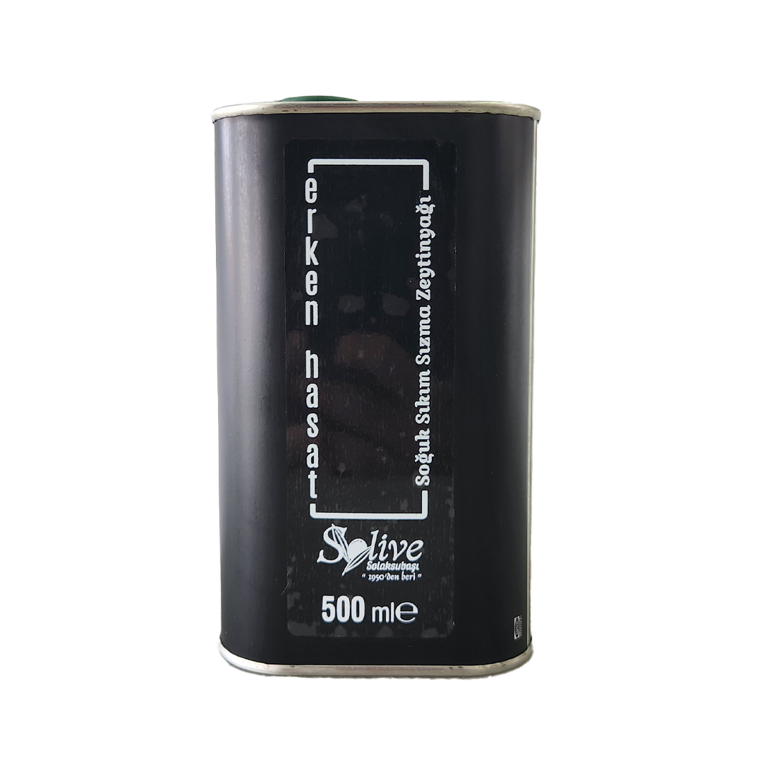Erken Hasat Solive Soğuk Sıkım Sızma Zeytinyağı 500 ML Teneke
